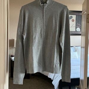 Zip-up cardigan sweater